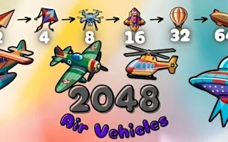 Play 2048 Air Vehicles online free