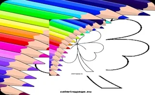 Play 4 Leaf Clover Coloring Page online free