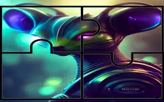 Play Aliens Photo Tile Quest online free