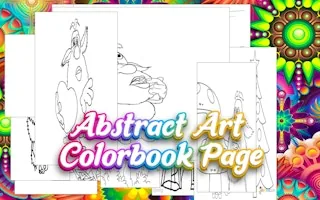 Play Abstract Art Colorbook Page online free
