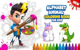 Play Alphabet Animal Coloring Book for Kids online free