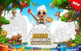 Play Amazon Rainforest Coloring Book for Kids online free