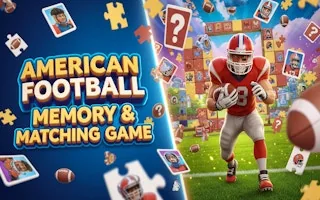 Play American Football Memory & Matching Game online free
