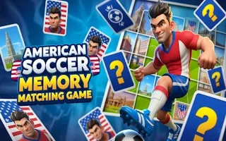 Play American Soccer Memory Matching Game online free