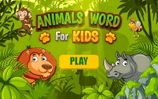 Play Animals Word for Kids online free