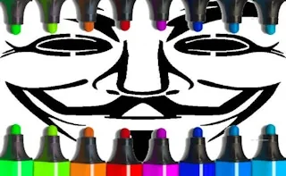 Play Anonymous Mask Coloring online free