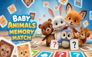Play Baby Animals Memory Match online free