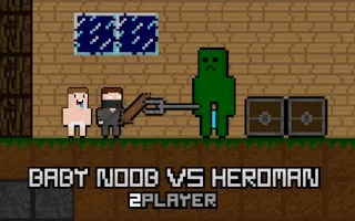 Play Baby Noob vs Heroman 2 Player online free