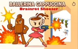 Play Ballerina Cappuccina Brainrot Shooter online free