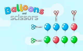Play Balloons and scissors online free