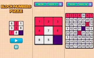 Play Block Numbers Puzzle online free
