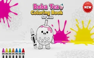 Play Boba Tea Coloring Book for Kids online free