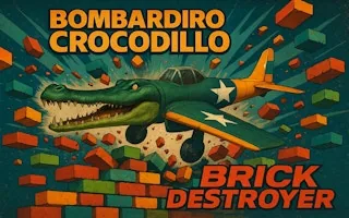 Play Bombardiro Crocodillo Brick Destroyer online free