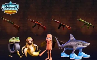 Play Brainrot Soundboard: Gun Sounds Game online free