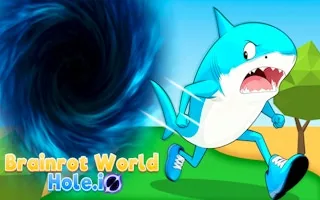 Play Brainrot World Hole.io online free