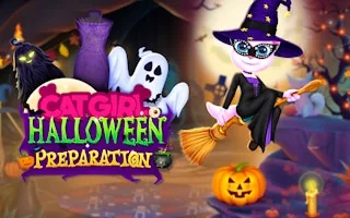 Play Cat Girl Halloween Preparation online free