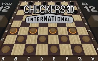 Play Checkers 3D International online free