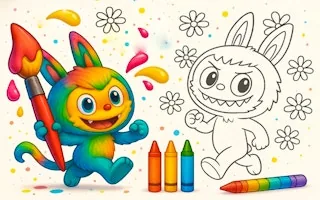 Play Chibi Labubu Coloring Book for Kids online free
