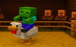 Play Chicken Jockey: Hidden Lava Chicken online free