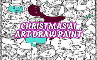 Play Christmas AI Art Draw Paint online free