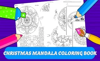 Play Christmas Mandala Coloring Book online free