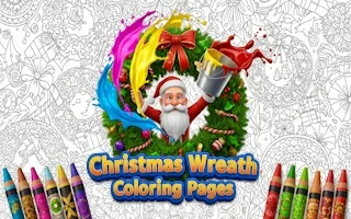 Play Christmas Wreath Coloring Pages online free