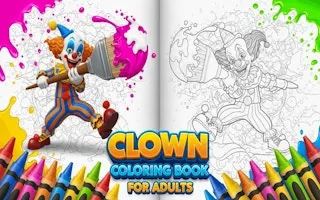 Play Clown Coloring Book for Adults online free