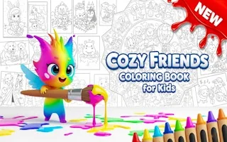 Play Cozy Friends Coloring Book for Kids online free