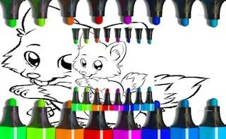 Play Cute Anime Animals Coloring Pages online free