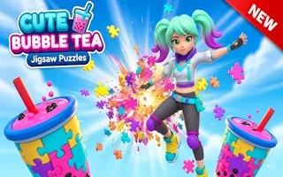 Play Cute Bubble Tea Jigsaw Puzzles online free