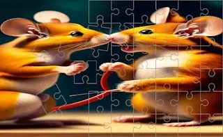 Play Cute Hamsters Picture piece online free