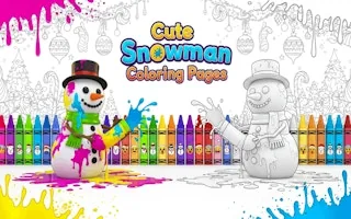 Play Cute Snowman Coloring Pages online free