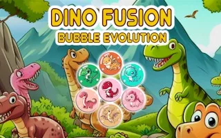 Play Dino Fusion Bubble Evolution online free