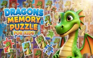 Play Dragons Memory Puzzle for Kids online free