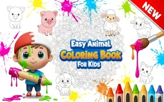 Play Easy Animal Coloring Book for Kids online free