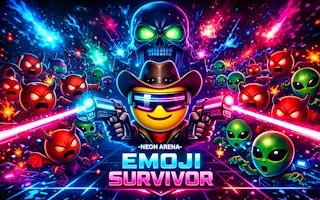 Play Emoji Survivor - Neon Arena online free