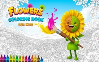 Play Flowers Coloring Book for Kids online free