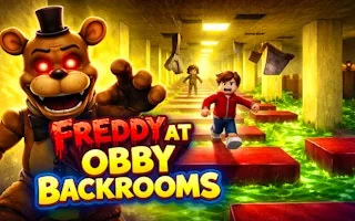 Play Freddy at Obby Backrooms online free