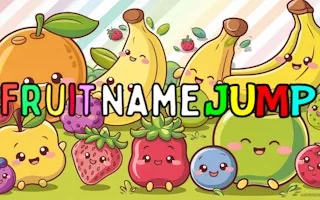 Play Fruit Name Jump online free