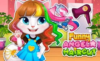 Play Funny Angela Haircut online free