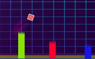 Play Geometry Dash Neon Rush online free