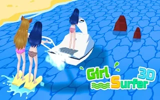 Play Girl Surfer 3D online free