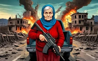 Play Grandma with Machine-Gun Apocalypsis online free