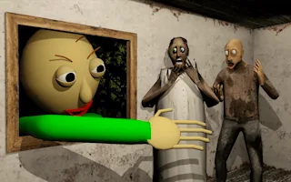 Play Granny vs Baldi and Grandpa Horror online free