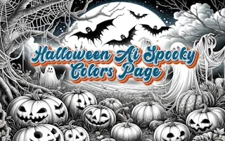 Play Halloween Ai Spooky Colors Page online free