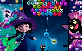Play Helloween Bubbles Shooter Adventure online free