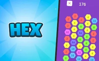 Play Hex-2048 online free