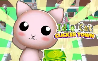Play Idle Cat Town Clicker online free