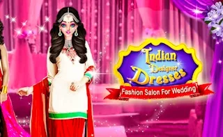Play Indian Designer Dresses Fashion Salon for Wedding online free