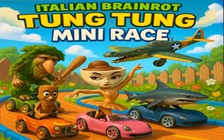 Play Italian Brainrot Tung Tung Mini Race online free